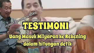 TESTIMONI, HITUNGAN DETIK UANG MASUK 2,8 M KE REKENING, DENGAN ILMU PAMUNGKAS RDAY KANDANG EMBEEE