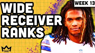 Top 30 Wide Receiver Rankings & Tiers | Week 13 Fantasy Football