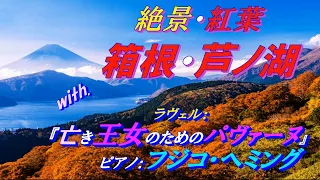 絶景紅葉＊箱根芦ノ湖  with. 『亡き王女のためのパヴァーヌ』(ラヴェル) ピアノ：フジコ・ヘミング