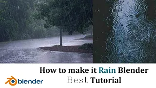 how to make rain in blender 3.0.0 Rain and  Effects | Blender 3D Tutorial (Blender Tutorial)