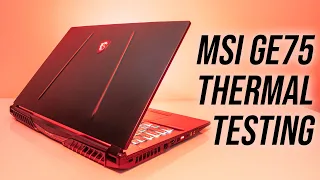 MSI GE75 8RF Thermal Testing, Overclocking and Undervolting