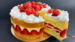 The most delicate FREZIER cake. Summer and strawberry!