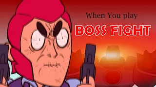 BRAWLSTARS ANIMATION WHEN YOU PLAY BOSS FIGHT