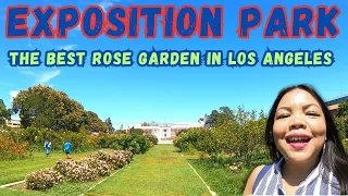 EXPOSITION PARK ROSES GARDEN IN LOS ANGELES