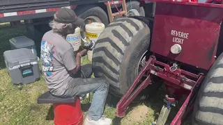 How to sharpen tractor pulling tires