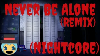 Fnaf 4 (Song) ▶️ Never Be Alone (Remix) (Nightcore) by: APAngryPiggy