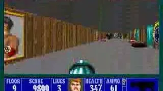 PC - Wolfenstein 3D - E3M9 (Hitler) 100% Video