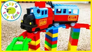 LEGO DUPLO MEGA BRIDGE! Fun Toy Trains !