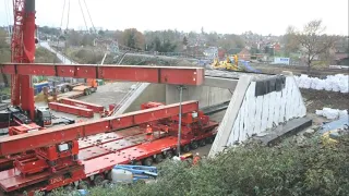 Liebherr Mobile Crane Assembly Process. Application Of Cranes & Equipments In Bridge Construction