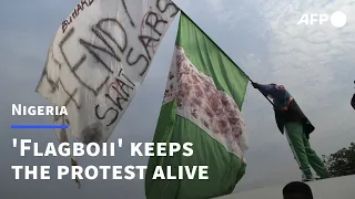 Nigeria activist 'Flagboii' keeps protest spirit alive | AFP