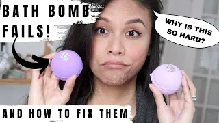 How to FIX Bath Bomb Issues | MAKING BATH BOMB TROUBLESHOOTING