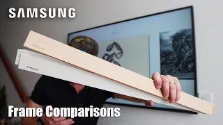 Samsung Frame TV Customizable Bezels Black vs Beige vs White