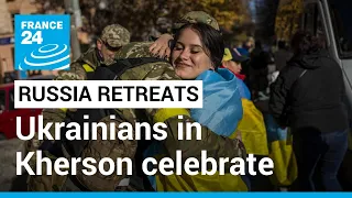 Ukrainians in Kherson celebrate freedom from Russian occupation • FRANCE 24 English