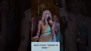 Miley Cyrus in Miami tonight 🔥#shorts#mileycyrus