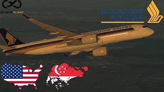 [LONGEST FLIGHT] Infinite Flight: New York (JFK) to Singapore (SIN) | Singapore Airlines | A350-900