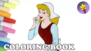 Cinderella Coloring Book Page Disney Princess Cinderella Colouring Book Page