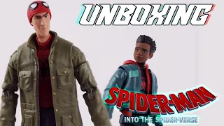 UNBOXING Marvel Legends Peter B. Parker & Miles Morales Spider-Man Into the Spider-Verse