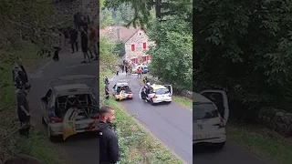 Rallye Velay Auvergne 2022 accident interruption de course