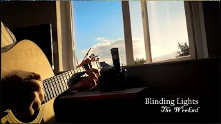 blinding lights - the weeknd (solo fingerstyle guitar cover)