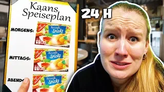 1 TAG nur KAANS SPEISEPLAN ESSEN Challenge - 24h nur Mozzarella Sticks für Kathi!