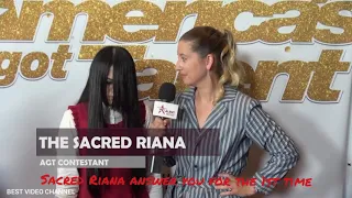 Sacred Riana Answer you for the first time on AMERICA GOT TALENT INTERVIEW