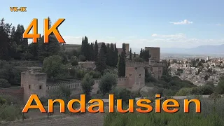 Andalusien Rundreise, Doku Sehenswürdigkeiten mit Malaga, Ronda, Sevilla, Granada und Caminito in 4K
