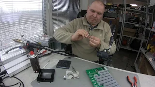 Asic antminer S9. Ремонт. Замена чипов. Chip replacement. [ENG SUBS].