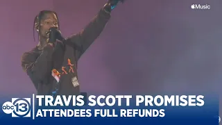 Travis Scott promises Astroworld Festival attendees full refunds