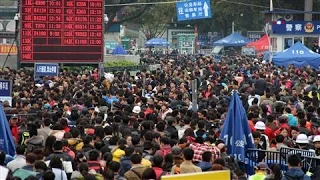 Aerial: 30,000 Stranded at Chinese Train Station