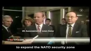 Abmachung 1990: "Keine Osterweiterung der NATO" || Aussenminister Genscher & Baker