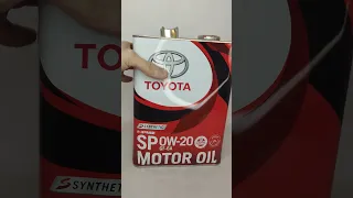 моторное масло toyota 0w20 sp