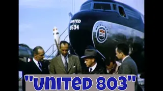 "UNITED 803" 1959 UNITED AIRLINES PROMO FILM  DOUGLAS DC-3 & DC-6 MAINLINER AIRCRAFT 40660