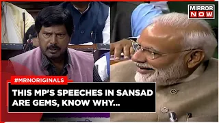 Ramdas Athawale Funny Speech | From Making PM Modi, Sonia Gandhi Laugh To Calling Kharge 'Villain'