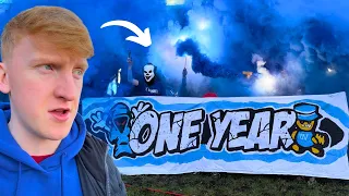 I Joined Europes CRAZIEST Non-League Fans to Celebrate ONE Year! 🧨