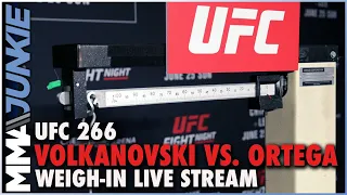 Archive of UFC 266: Volkanovski vs. Ortega official weigh-in