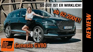 Genesis GV80 im Test (2021) Das kann das Luxus-SUV ab 62.200€! Fahrbericht | Review | Diesel | Sound