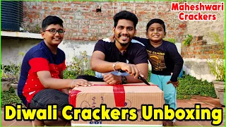 Diwali Night Crackers Unboxing With Marumavans 😍 | Maheshwari Crackers