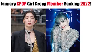 January KPOP Girl Group Member Brand Reputation Ranking 2022!