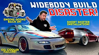 How We RECOVERED From a DISASTER! Widebody Porsche Engine Cooling Flush & Short Shifter Install!