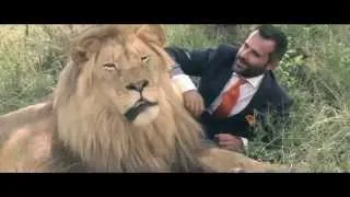 A world's first  Kevin Richardson playing football with wild lions FULL VIDEO
