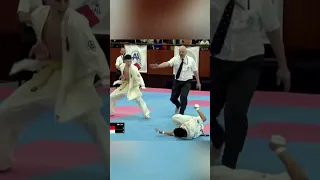 WILD KNOCKOUT in KARATE! Everyone is shocked! The most powerful jumping kick!