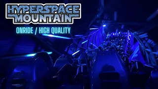 🎢 [4k] [High Quality - Low light] Hyperspace Mountain [Onride] - Disneyland Paris