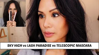 SKY HIGH vs LASH PARADISE vs TELESCOPIC MASCARA | BEST DRUGSTORE MASCARAS