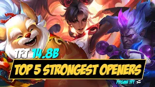 Set 11 TFT Masterclass | Top 5 Strongest Openers | Patch 14.8B | Upsetmax