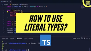 TypeScript Literal Types Explained