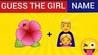 GUESS THE GIRL NAME 😍🤩emoji challenge || Riddles || quiz time