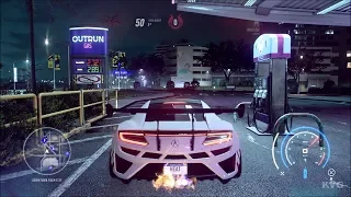 Need for Speed Heat - 1239 BHP Acura NSX 2017 - Police Chase & Free Roam Gameplay HD