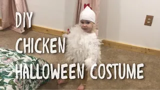 Diy toddler chicken Halloween costume