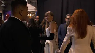 TAYLOR SWIFT Backstage At The 2024 GRAMMYs