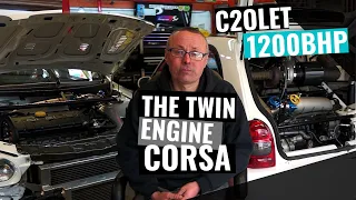 INSANE 1200BHP!!!! THE TWIN ENGINE CORSA | TEASER VID | C20LET |  PLENUM | TURBO | CHARGECOOLER